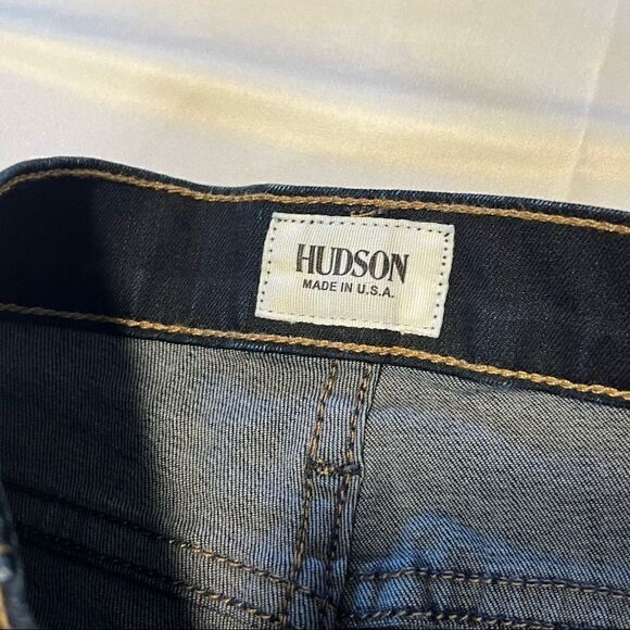 Hudson Shine Midrise Skinny Dark Denim Jeans 25 - Picture 4 of 10